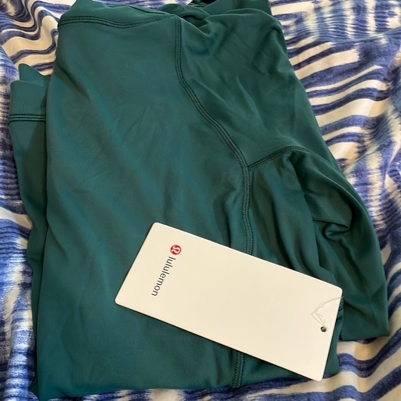 Lululemon Its Rulu Run Long Sleeve Hoodie GREEN JASPER new w tags 🍋 - Picture 2 of 8